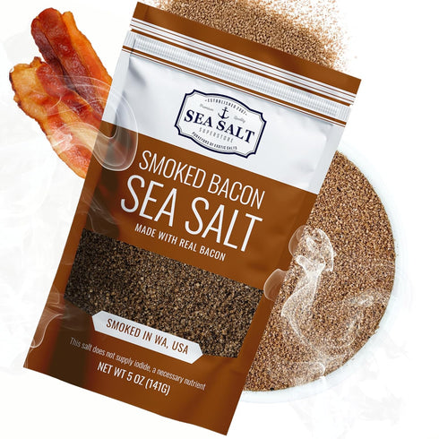 Sea Salt Superstore Bacon Seasoning Alderwood Smoke Flavored Sea Salt Bacon Inspired