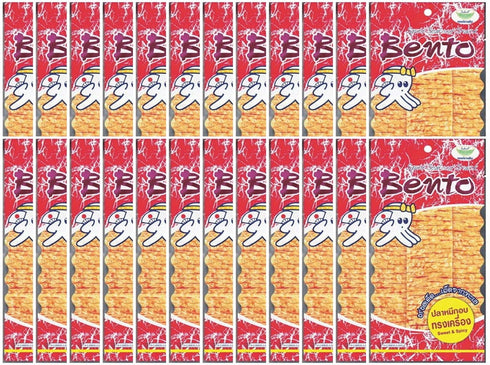 Bento Bake Seasoned Squid & Surimi Seafood Snack, Choose from 3 Flavors, 5 gram Pack of 24