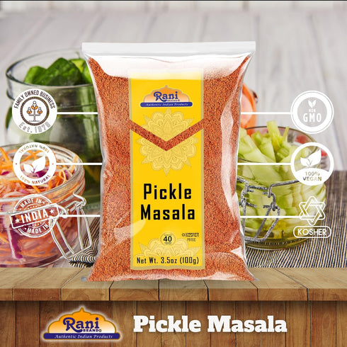 Rani Pickle (Achar) Masala Indian Spice Blend 3.5oz (100g) ~ All Natural, Vegan, Gluten Friendly