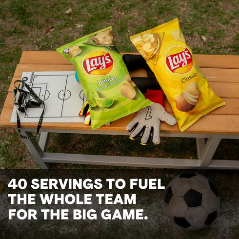 Pack, 1 (Pack 40) Lay's Potato Chips, Classic Chips Variety Ounce