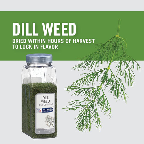 5 oz 5 McCormick Culinary Dill Weed, - One Ounce Container of Dried Dill Weed Seasoning For Back of House Use, Best