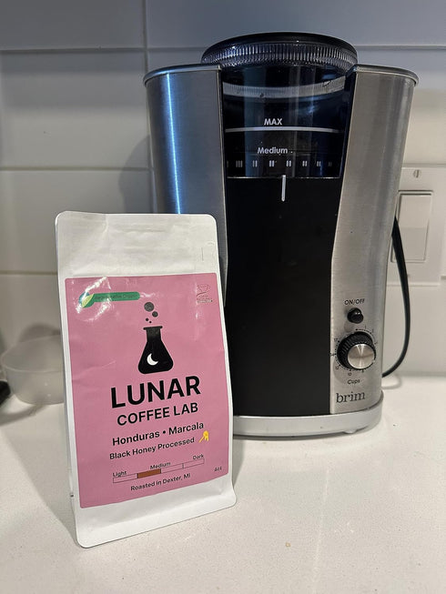 4oz Lunar Coffee Lab Honduras Black Honey Coffee - Regenerative Organic Fair Trade Coffee - Honey Processed Medium