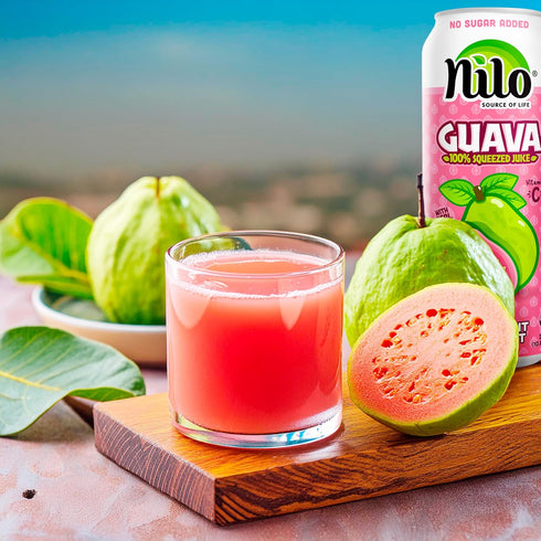 100% 16.57 oz (Pack 12) NILO Guava Juice | Squeezed Guayaba Pink Guava | NO Sugar added | NOT From Concentrate |