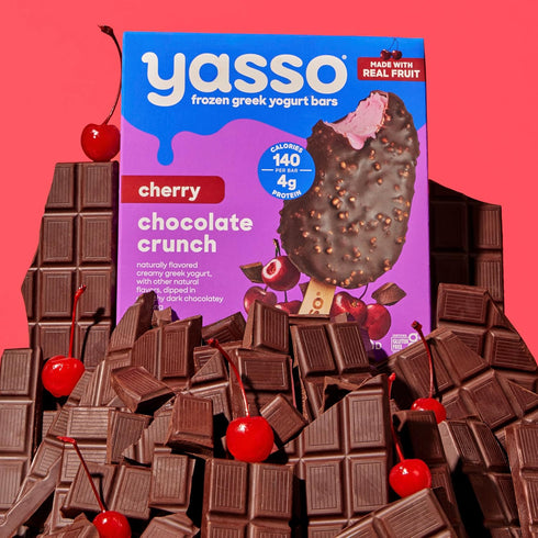 10.6 YASSO Cherry Chocolate Crunch Greek Yogurt Bars, FZ