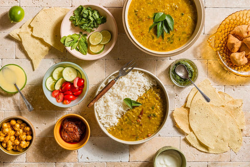 15g 8 oz, 4 Karma Mixed Lentil Dal - Organic Rice & Lentils Blend with Spices for Easy to Cook, Healthy Indian Comfort