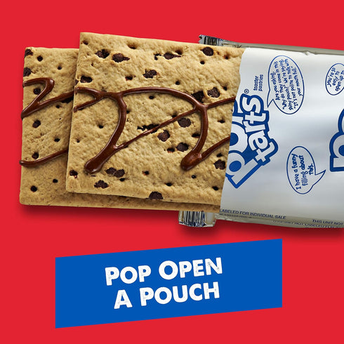 6.772lb (32 Count) Pop-Tarts, Breakfast Toaster Pastries, Frosted Chocolate Chip, Case
