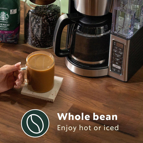 18 oz Starbucks Whole Coffee Beans, Dark Roast Hot or Iced Coffee, French Roast