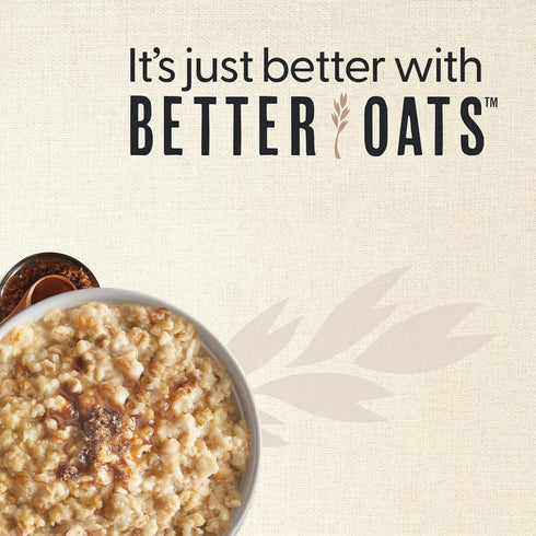 Packets, 15.1 oz (Pack 1) Better Oats Thick & Hearty Instant Oatmeal Blueberry Muffin Flavor with Flax Seeds and Whole