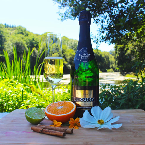 0.0% (750ml, 1 Lussory Premium Sparkling Brut Dealcoholized Non Alcoholic Wine Bubbly From Spain, Low Calories, Low