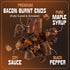 2.5 OZ (4 Pack) MaxJerky Montreal Maple Bacon Burnt Ends, Smoked Bacon Jerky