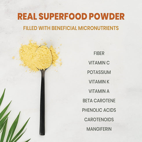 7 Jungle Powders Freeze Dried Mango Powder Ounce Bag, Mango Extract For Baking No Sugar Added Dry Mango Powder Juice