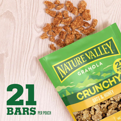 16 oz Nature Valley Oats & Honey Big & Crunchy Granola Breakfast Cereal