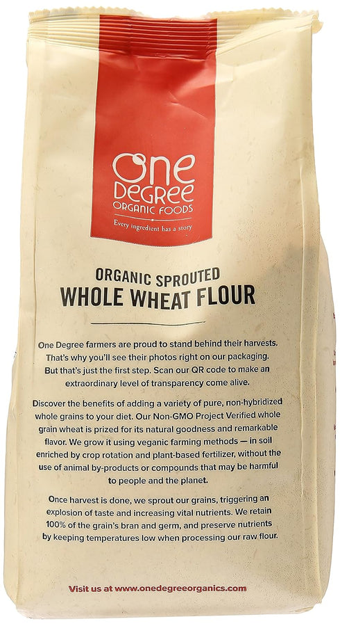 32oz One Degree Organic Foods Organic Sprouted Whole Wheat Flour
