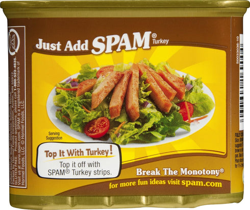 12 oz Hormel Spam, Oven Roasted Turkey