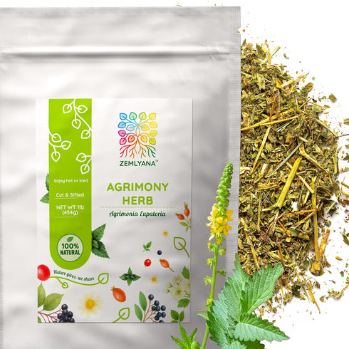 Agrimony Herb 1lb Tea - Dried Agrimonia Eupatoria - Cut & Sifted