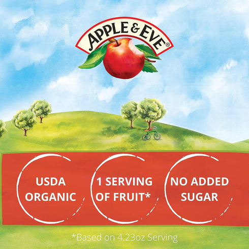 4.23 oz, 40 count Apple & Eve Sesame Street Organics, Big Bird's Apple Juice, Fluid