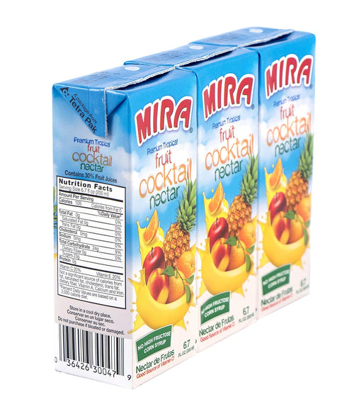 Mira 9 Packs 3 Premium Tropical Fruit Cocktail Nectar
