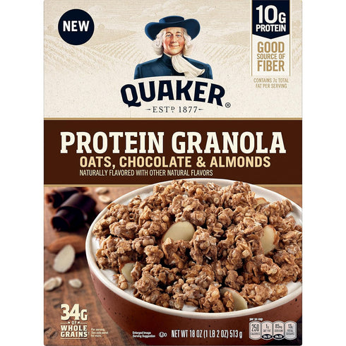 18 Oz (Pack 2) Quaker Chocolate Protein Granola