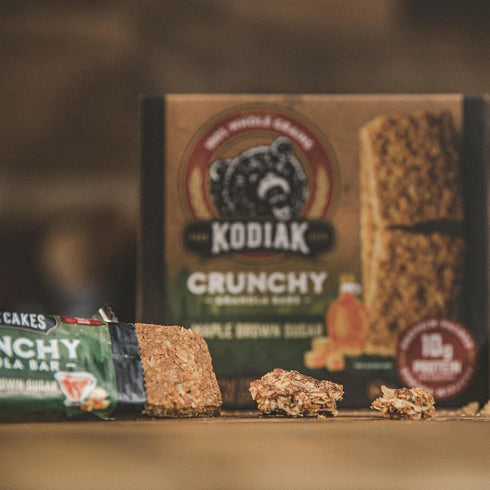 100% 1 6 (12 Kodiak Crunchy Granola Snack Bars, Maple Brown Sugar, High Protein, Whole Grains, box with pouches bars)
