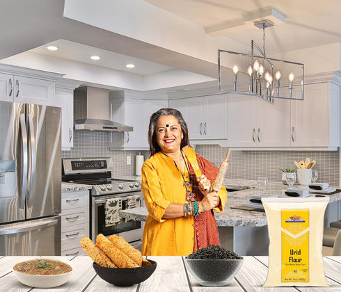 14oz (400g) Rani Urid/Urad Flour (Black Matpe Beans Flour) ~ All Natural | Vegan | Gluten Friendly | NON-GMO | Kosher |