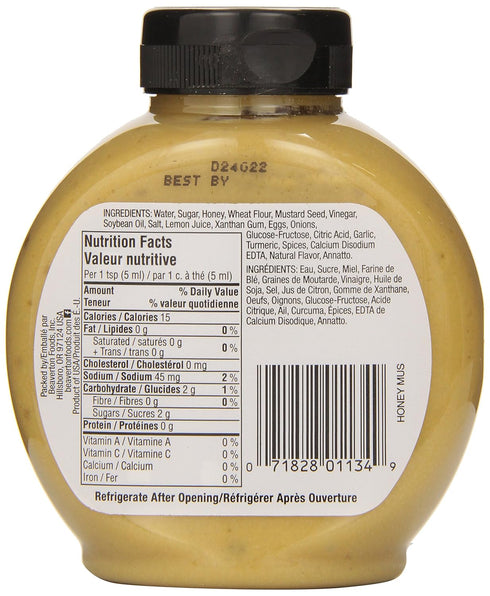 10.25oz (Pack 2) Inglehoffer, Honey Mustard Sauce, Bottle