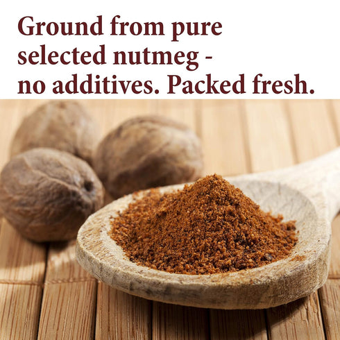The Spice Way 4 oz Ground Nutmeg - Premium Powder in Resealable Bag
