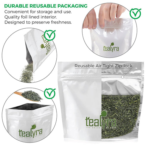 Tealyra 200g (7-ounce) - Premium Gyokuro Kokyu - Japanese Green Tea - Finese Loose Leaf Tea - Good Priced for High