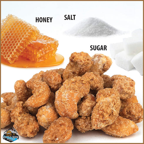 Kettle Creek Snacks 2 Lb Roasted Honey Salt Cashews Non GMO Bag