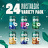 Pack, 12 oz (24-Pack) Zevia Zero Sugar Soda, Nostalgic Variety Cans Naturally Sweetened, Non-GMO Project Verified