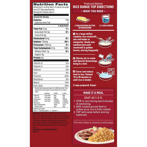Quaker 6 Count Rice A Roni, Beef