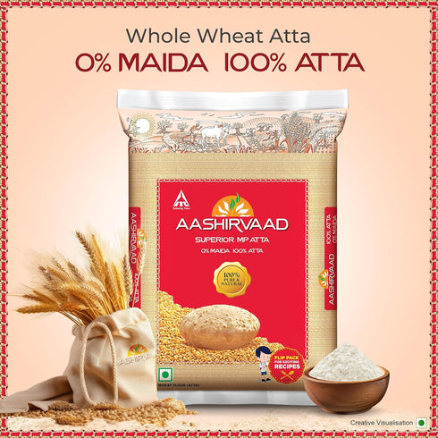 Aashirvaad 1kg Pack Superior MP Atta