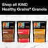10g 11oz, 1 Count Kind Healthy Grains Granola, Dark Chocolate Clusters, Gluten Free, Healthy Snack Mix, Protein