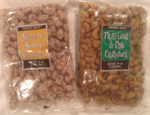Trader Joe's Trader Joe Bundle - Thai Lime & Chili Cashews and Seseme Honey