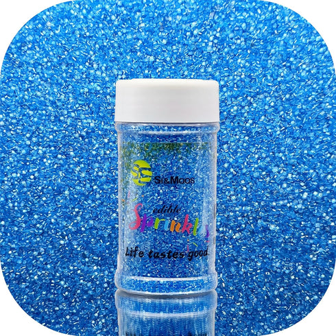 Rimmer 3.5 OZ SE Si&Moos Deep Blue Sanding Sugar Blue Edible Sparkling Sprinkles Sanding Sugar Crystals for Cookie