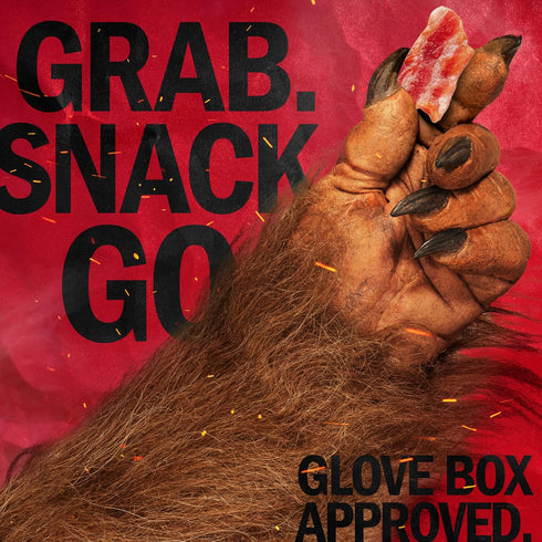 11g 100% 2.5 oz. Jack Link's Bacon Jerky, Hickory Smoked - Flavorful Ready to Eat Meat Snack with of Protein per