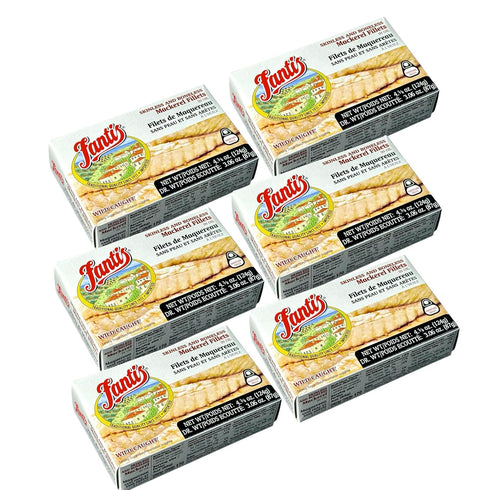 TEAMORE Fantis Mackerel Fillets in Oil Premium Wild-Caught Mackerel from Spain, Keto-Friendly Gourmet