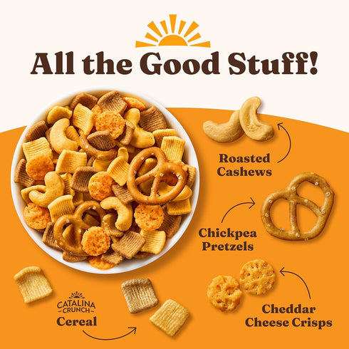 10g 1g 5.25 (Pack 1) Catalina Crunch Protein Snack Mix with Cheese Crisps - Protein, Sugar per Serving - Good Source