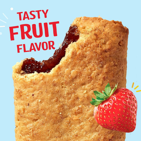Nutri-Grain Soft Baked Breakfast Bars, Whole Grains, Kids Snacks, Value Pack, Strawberry, 20.8oz (16 Bars)
