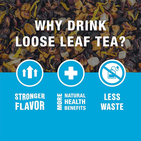 50 4oz Tiesta Tea - Cherry Punch, Loose Leaf, Sweet Cherry Herbal Drink, Premium Blend, Non-Caffeinated Fruit Tea