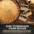 Generic Packets 500 Count, Raw Sugar Individually Wrapped Turbinado Cane Sugar Perfect for Coffee, Tea, and On-the-Go