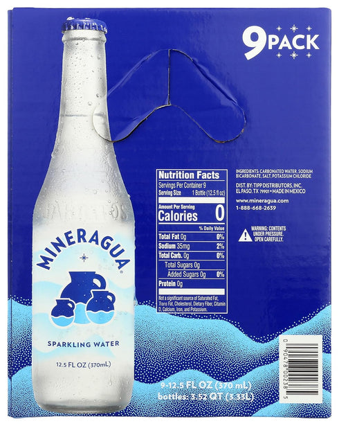 Mineragua 9 Count, 12.5 Sparkling Water FZ