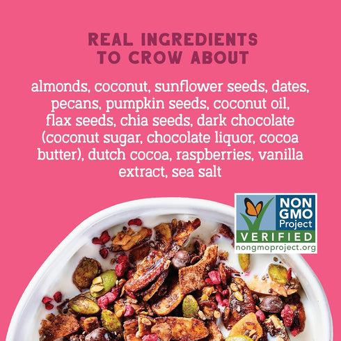 5g 8 oz Seven Sundays Nut Granola Cereal, Day Dream Dark Chocolate Raspberry, Grain-Free, Gluten-Free Breakfast, Net