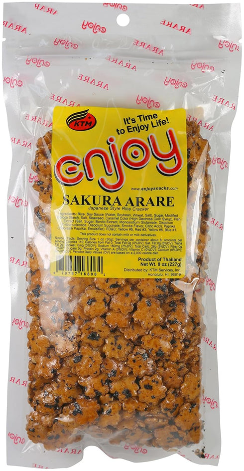 Sakura Arare Rice Crackers, 8 Ounce - Enjoy