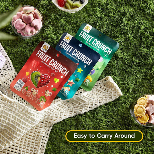 SUNGIVEN 6 Packs Freeze Dried Fruit Crisps Crunch Mixed Fruit Gluten Free Made with Fruit Vegan Healthy Snacks Ready