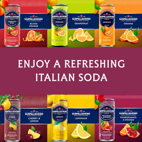 Sanpellegrino Pack, 12-Pack Italian Sparkling Drinks, Build Your Own Variety Sparkling Fruit Beverage, Made