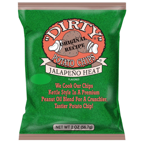 Dirty Kettle Potato Chips Jalapeno Heat 2 Oz (Pack of 5)