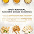 40 100% LeafLea Turmeric Ginger Cinnamon Tea Bags, Natural Ingredients Herbal Tea, Turmeric Ginger Herbal Blend