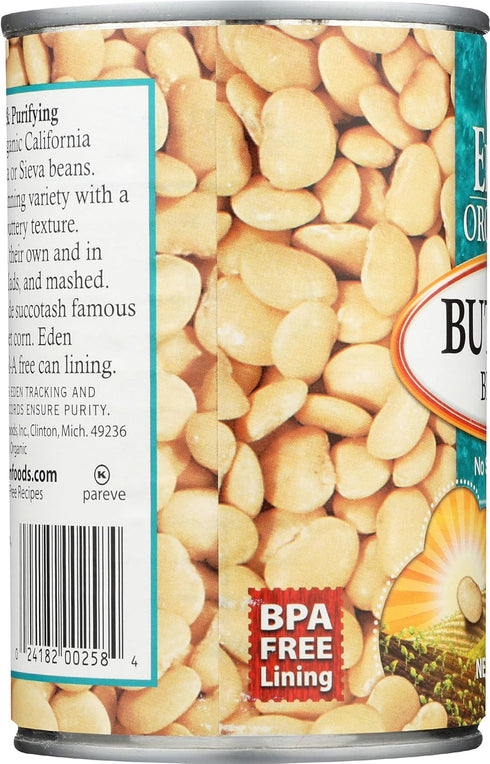 15 Eden Butter Beans, Ounces