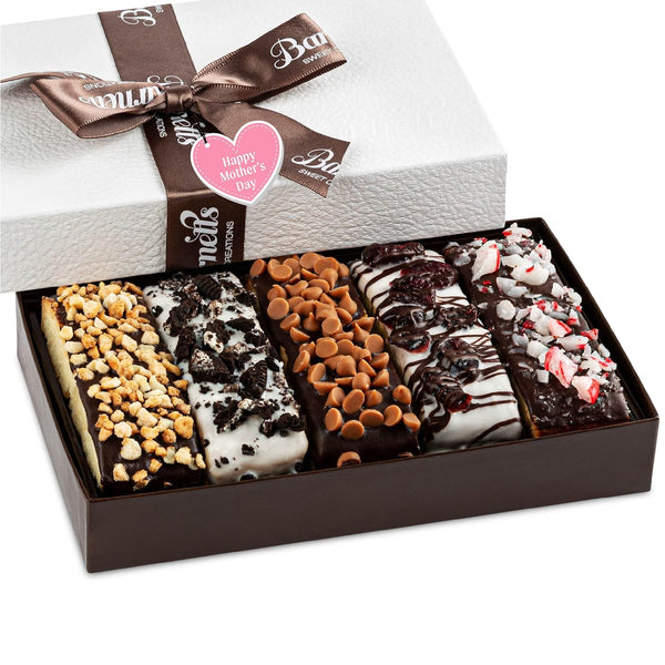 Barnetts Mothers Day 5 Chocolate Biscotti Gift Basket, Gourmet Cookie Baskets Prime