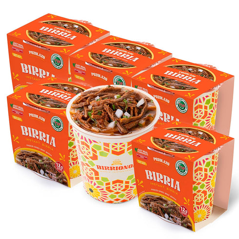 POZOLAZO | Birria Mexican Beef Stew 6-Pack - Freeze-Dried - Authentic Mexican